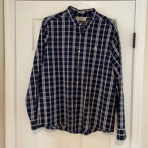 MENS Penguin long sleeve button down - Picture 2 of 3